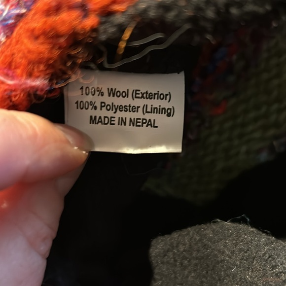 Ark 100% Wool Stripped Slouch Winter Hat - Picture 6 of 6